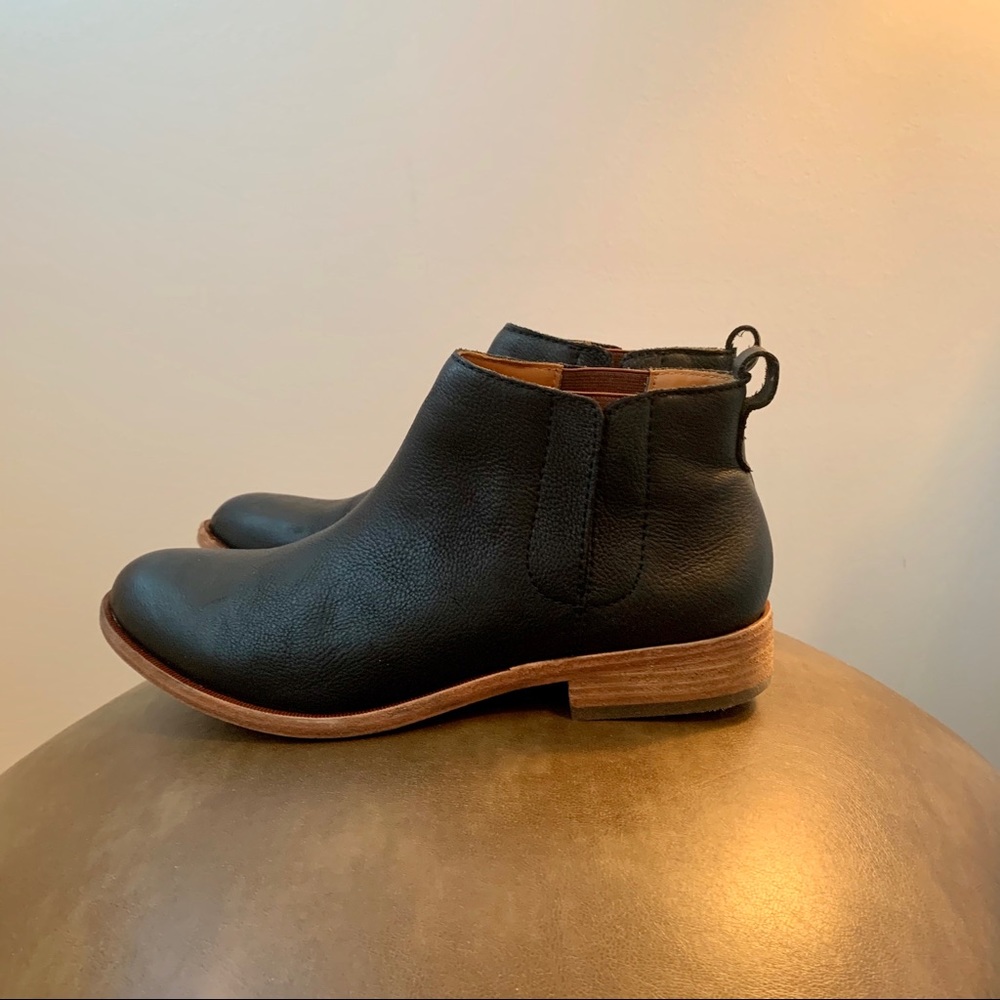 Kork-Ease Velma Black Leather Booties